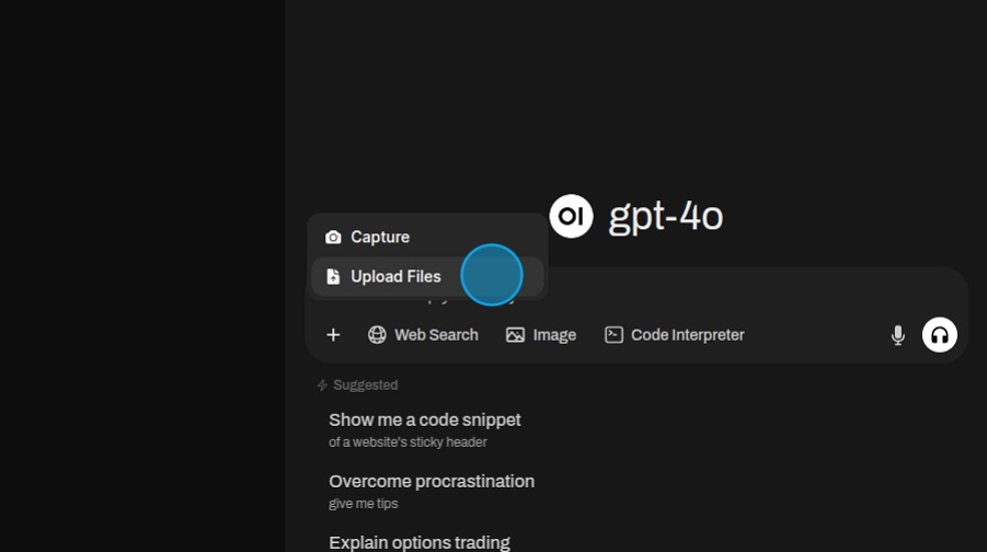 Select Upload Files